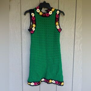Zara Multicolor Crochet Dress
